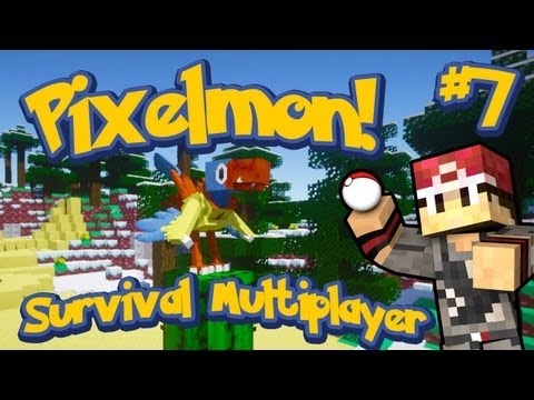 Pixelmon Survival Multiplayer Episode 7 - Archen Training w/xRpMx13 & Laine