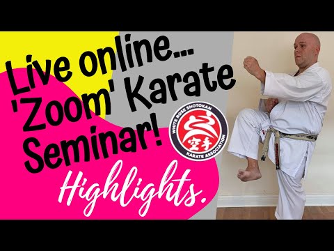 White Rose Shotokan Karate Association. Live Online Karate Seminar. Leeds and Wakefield  Sensei Rob.