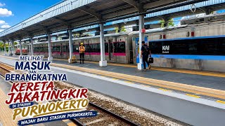 Download lagu ARRIVAL & DEPARTURE OF THE JAKATINGKIR TRAIN AT PURWOKERTO STATION | The cooler new platform atmo... mp3
