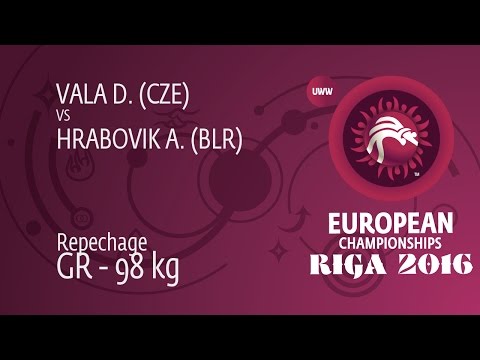 Repechage GR - 98 kg: A. HRABOVIK (BLR) df. D. VALA (CZE), 3-0