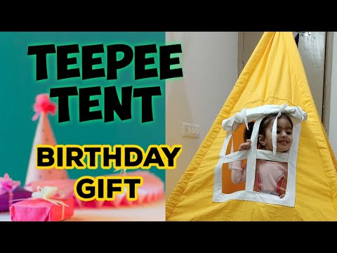 UNBOXING TEEPEE TENT | 3RD BIRTHDAY SURPRISE GIFT | TEEPEE TENT FOR KIDS | MAGICHOOD