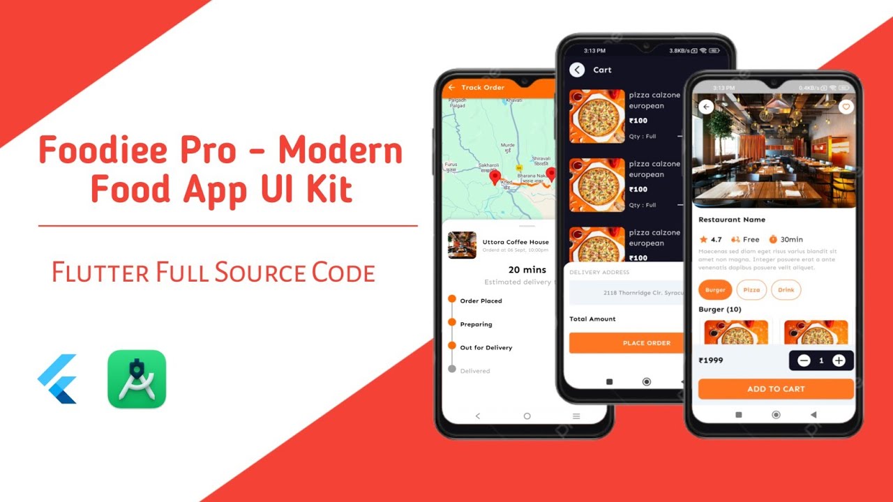Build a Food App in Flutter – Foodiee Pro UI Kit Demo & Source Code