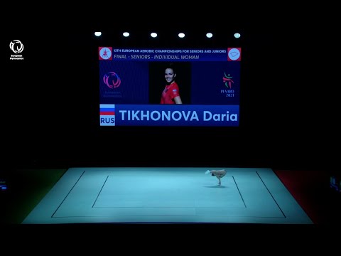 Playback: TIKHONOVA Daria (RUS) -  2021 Aerobics Europeans