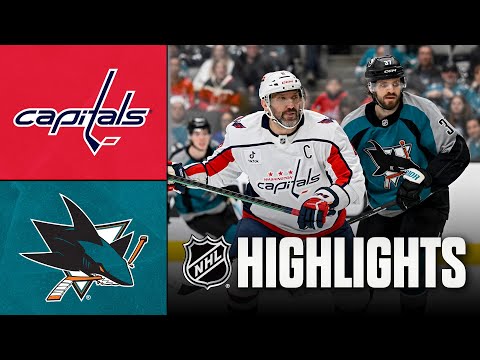 Capitals vs. Sharks | NHL Highlights | December 03, 2025