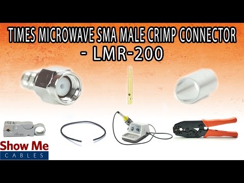 Times Microwave SMA Male Crimp Connector For LMR-200 - Perfect For DIY Installs!