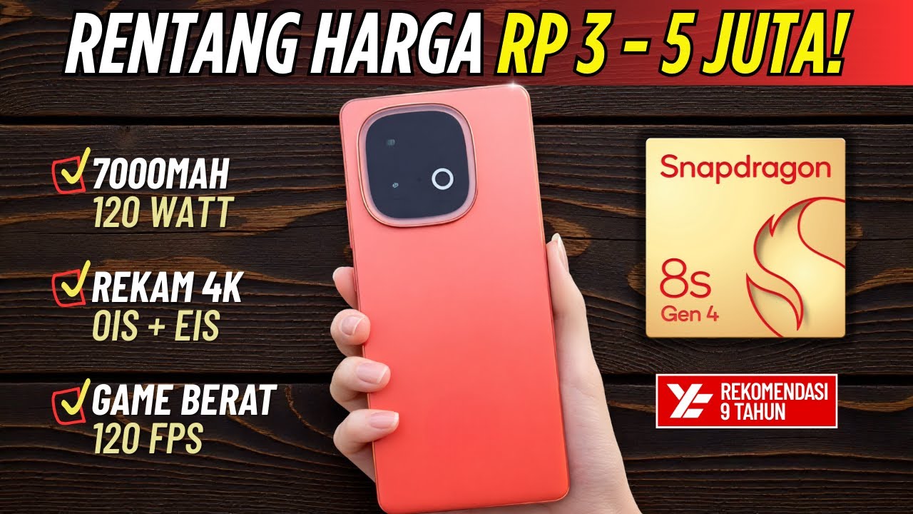 Spesial Tahun Baru! REKOMENDASI HP 3 - 5 JUTA BUAT 2026 🔥