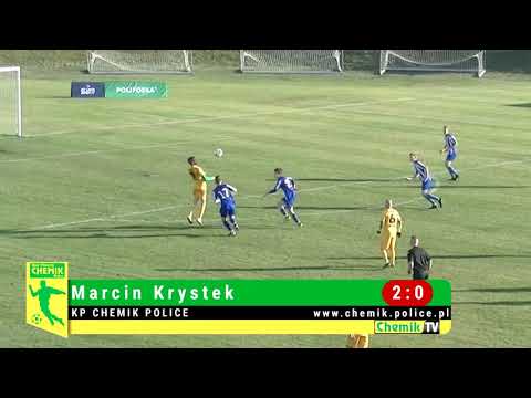 Bramki w meczu KP Chemik Police - Gryf Kamień Pomorski