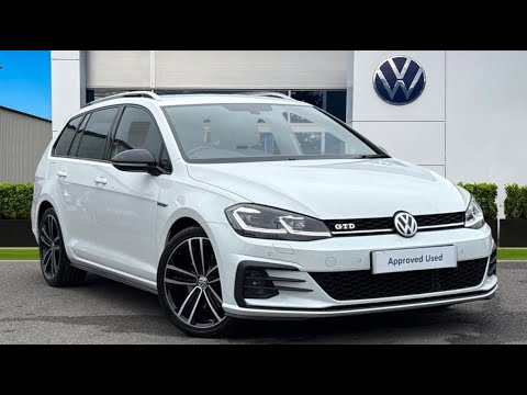 Approved Used Volkswagen Golf Estate GTD 2.0 TDI 184PS in Pure White | KO67AHU | Wrexham Volkswagen