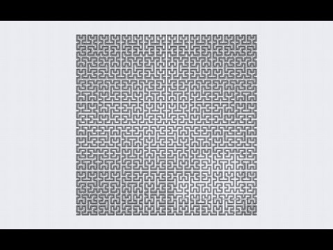 Oddly Satisfying Hilbert Curve In Minecraft!