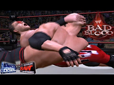 WWE Chris Benoit vs Kane World Heavyweight Championship match Bad Blood 2004 SmackDown vs Raw PCSX2