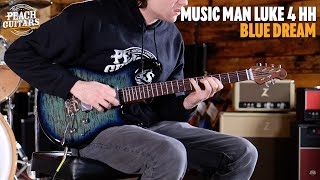 Video thumbnail for No Talking...Just Tones | Music Man Steve Lukather Collection | Luke 4 HH - Blue Dream by Peach Guitars