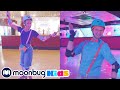 Blippi Meekah Moonlight Rollerway Learn ABC 123 Educational Videos Moonbug Kids