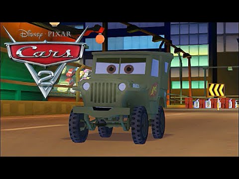 Sarge race at Ginza Sprint, Cars 2 The Video Game PC Gameplay