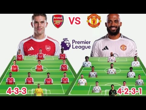 Arsenal Vs Manchester United Potential Head To Head Line up in EPL MatchWeek 23 Season 2025/2026