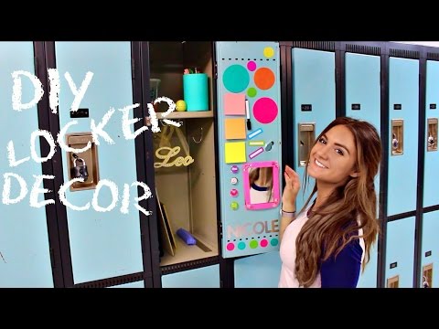 Back to SCHOOL: LOCKER DECORATIONS + DIY LOCKER DECOR Video