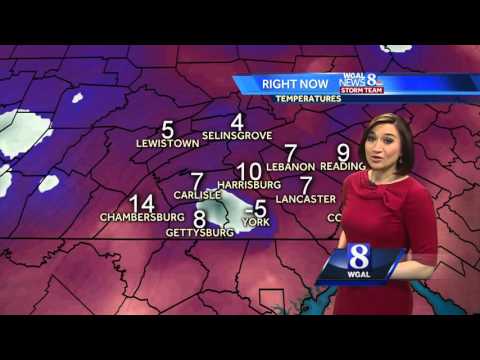 Light evening snow, bitterly cold weekend