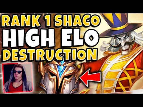 *RANK 1 SHACO* INTENSE CHALLENGER GAMES! (HARD MODE) - League of Legends