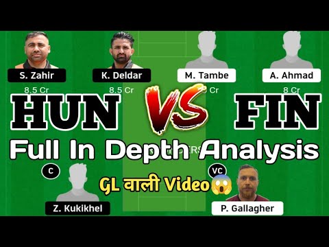 HUN vs FIN Dream11 Team || HUN vs FIN ECC International T10 Match Today Dream11 Team Prediction