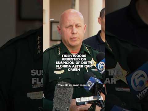 Tiger Woods arrested on suspicion of DUI in Florida after car crash