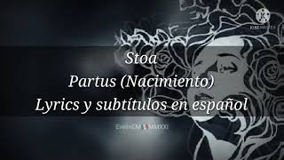 Stoa-Partus lyrics y subtítulos al español