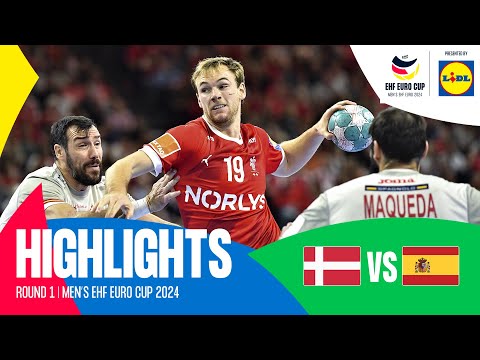 Denmark vs Spain | HIGHLIGHTS | Round 1 | EHF EURO Cup 2024