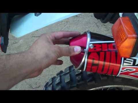 xr650l big gun exhuast review