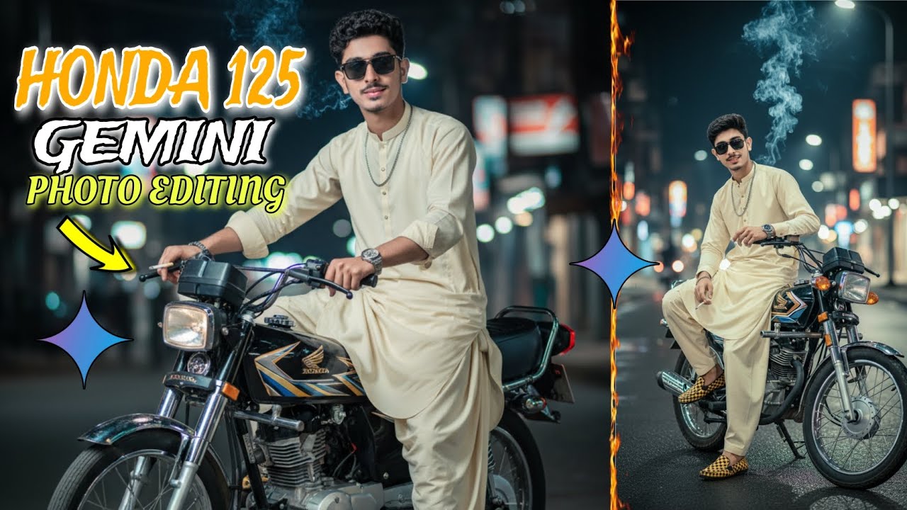 How to Create a Honda 125 Image with Gemini | Google Gemini AI Photo Editing Tutorial