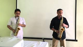 "The Nearness of You" Alto Sax Duet by Dr. Joben Abraham and Rerin Alfredo Tampobolon