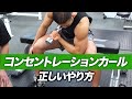 上腕二頭筋を大きくするのに効果的!コンセントレーションカールの正しいやり方【ビーレジェンド プロテイン】