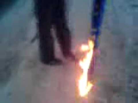 płonie szalik TŻ LUBLIN