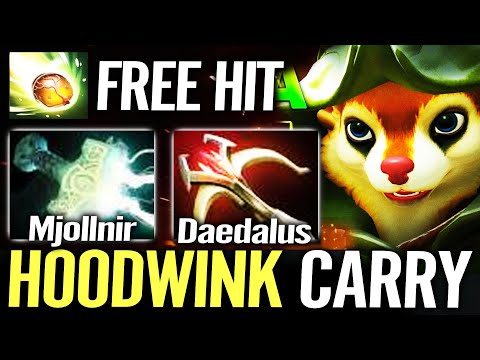 INCREDIBLE SOLO ONE SHOT Carry Hoodwink Daedalus + Mjollnir Super Heavy Crossbow Dmg Delete All