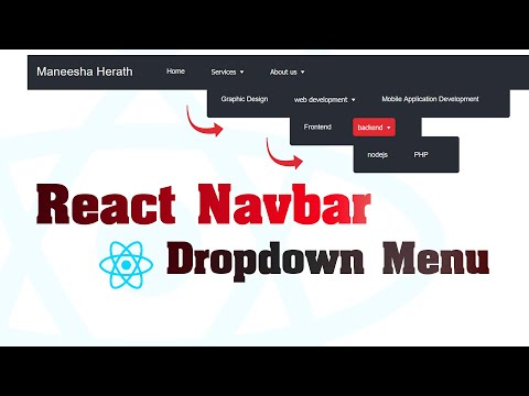 React Navbar Dropdown Menu Responsive Tutorial - Beginner React JS Project