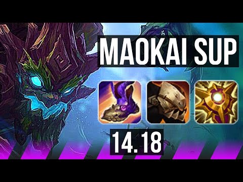 MAOKAI & Jinx vs KARMA & Jhin (SUP) | 1100+ games | EUW Master | 14.18
