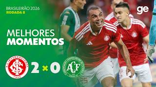 INTERNACIONAL 2 X 0 CHAPECOENSE | MELHORES MOMENTOS | 8ª RODADA BRASILEIRÃO 2026 | ge.globo
