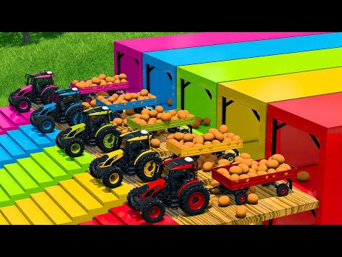 Farming Simulator 25 - LOAD AND TRANSPORT EGGS WITH VALTRA TRACTORS AND DEUTZ LOADERS 🚜🥚
