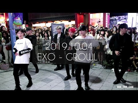 [DOB_디오비] 191004 홍대공연 2차 마지막곡 / EXO 엑소 - 으르렁 growl