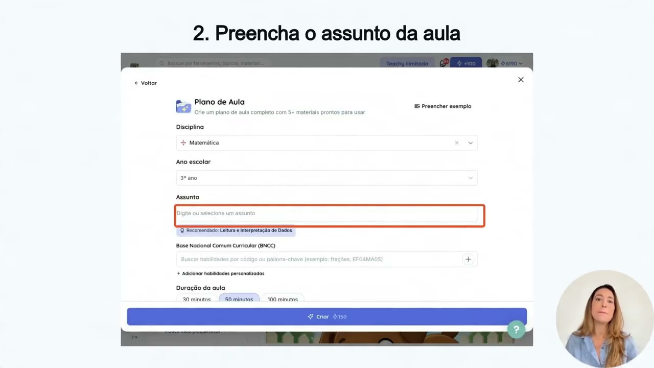 Thumbnail do tutorial em vídeo da Teachy