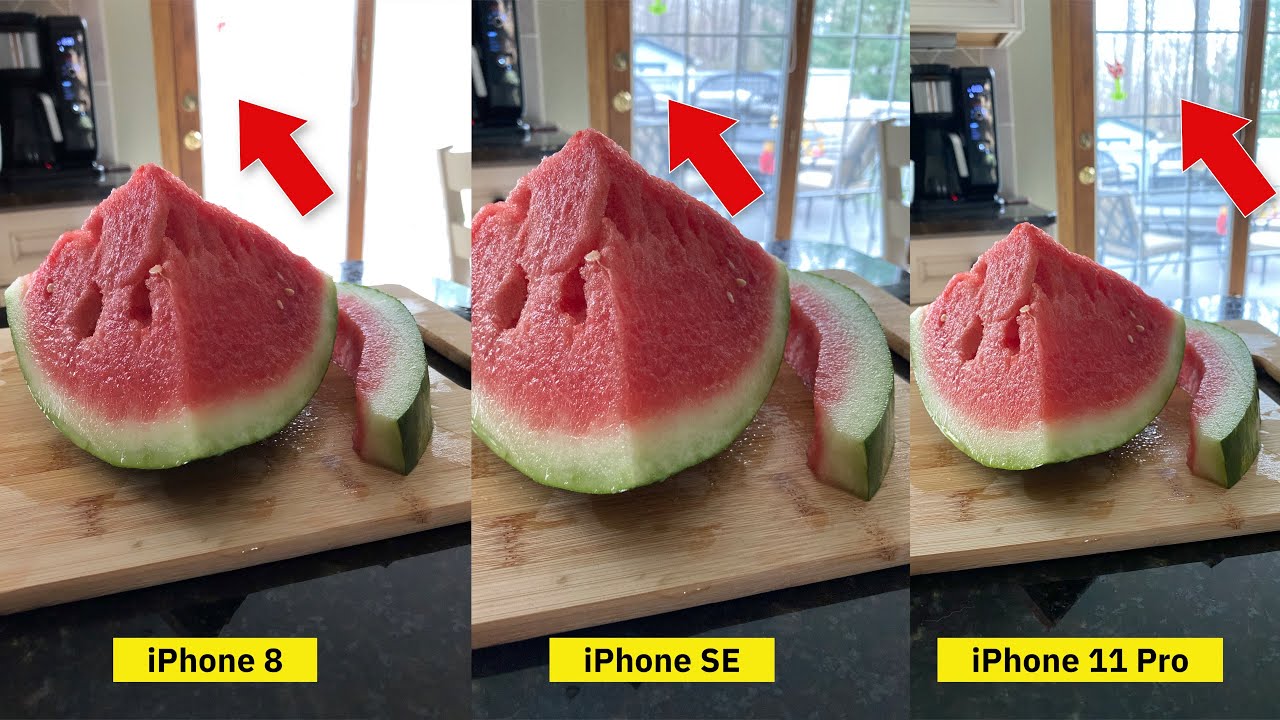 Camera Comparison: 2020 iPhone SE vs. iPhone 8 and iPhone 11 Pro