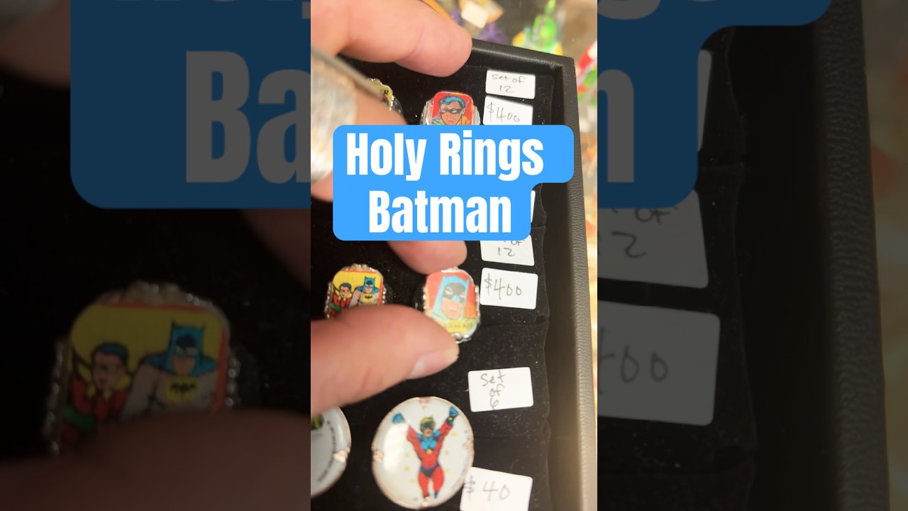 Holy rings Batman #vintagecollectibles #rings #treehouse #toys #toycollector