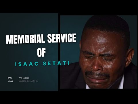 ISAAC SETATI—MEMORIAL SERVICE