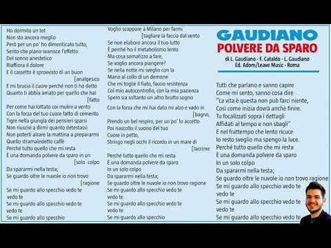 Gaudiano - Polvere da sparo {IL TESTO}