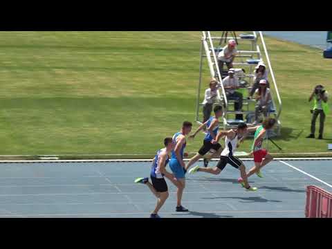 100m Men, Heat 2, Balkan Championship U18, Istanbul, Turkey, 2018