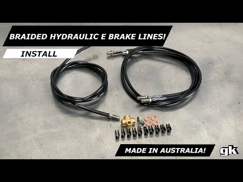 Gktech Z33 350z Z34 370z Stand Alone Hydraulic E Brake Line Kit - Install