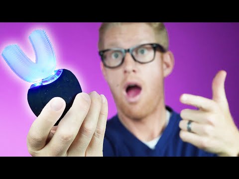 ELOTAME Kids Electric U Shaped Toothbrush - Axolotl Kids Cartoon Sonic Automatic Toothbrush with 6 Brush Heads Full Mouth 6 Cleaning Modes - Age2-15 Blue video review thumbnail