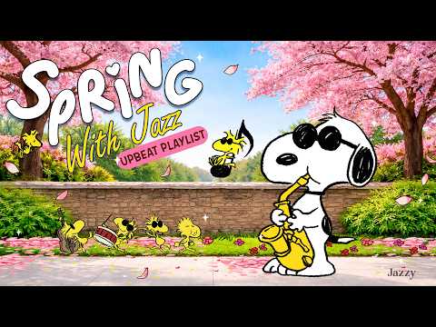 Cozy Spring Vibes with Snoopy 🎷🌸🌼| Best Morning Coffee Jazz for Relaxing Start by Jazzy