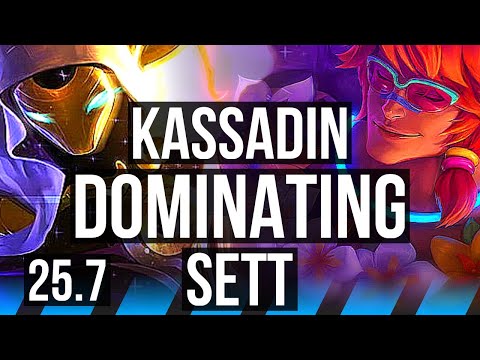 KASSADIN vs SETT (MID) | 8/1/10, Dominating | EUW Master | 25.7