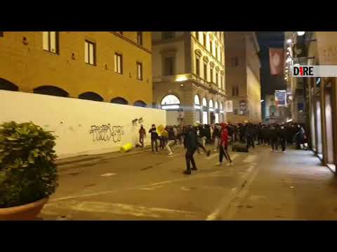 Firenze - Arresti per scontri nelle manifestazioni (03.02.21)