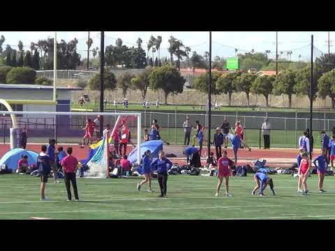 FSB 400m Heat 1 vs Troy 3-14-18 - Los Alamitos Boys