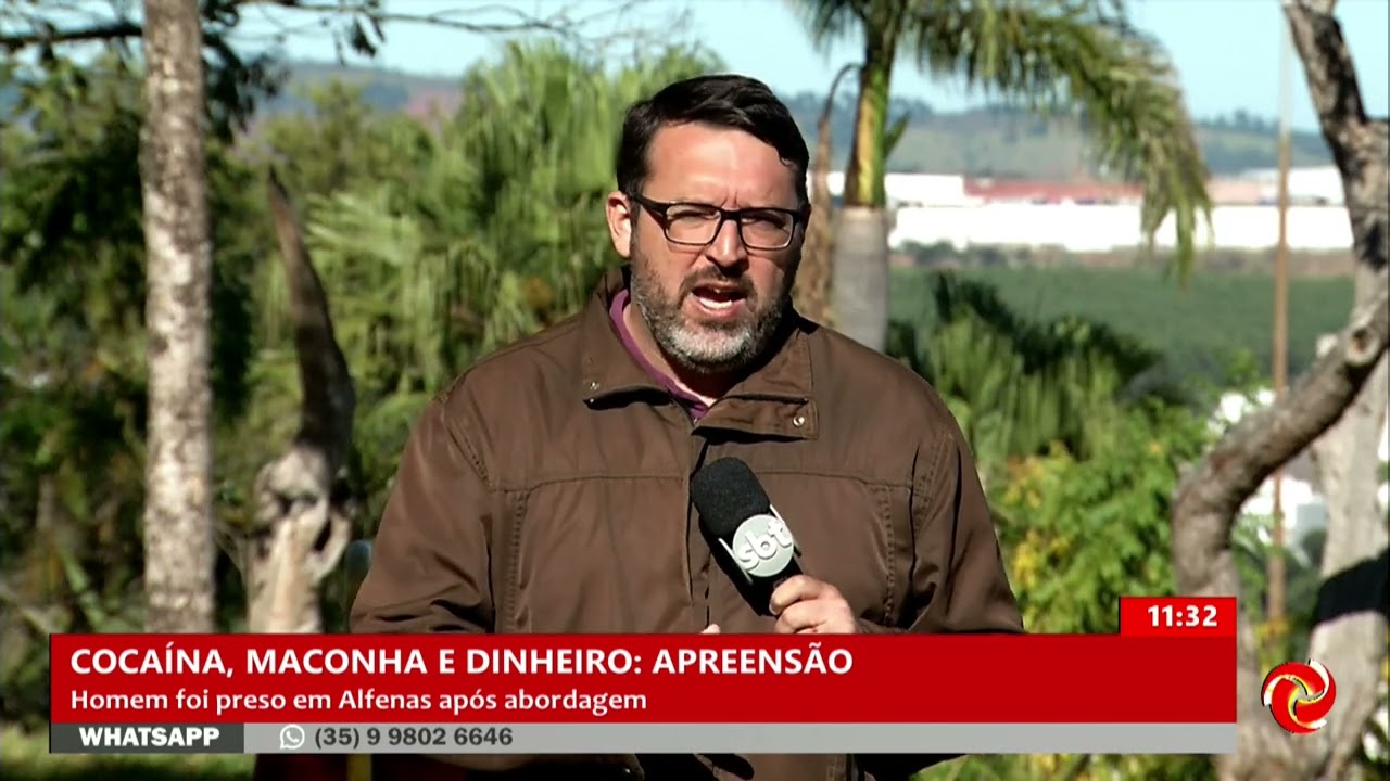 Preso com maconha, cocaína e dinheiro em Alfenas