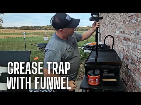 Grease Trap With Funnel | Grease Drainage Funnel for Blackstone Griddle
